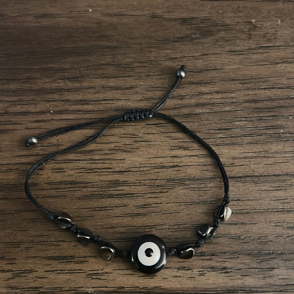 Black evil eye bracelet